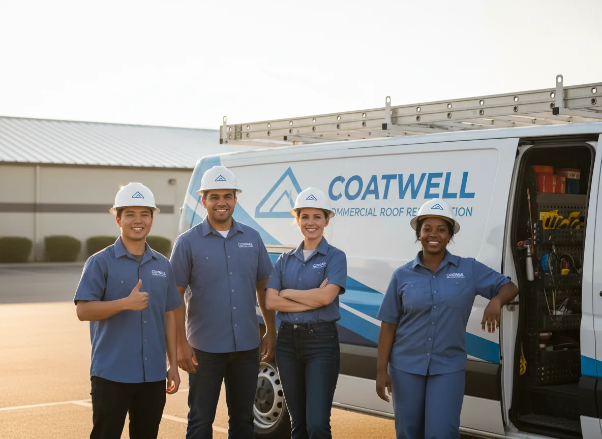 Commercial roof coating company in Latham, IL